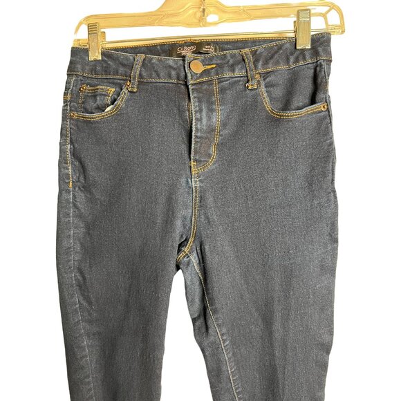 Ci Sono The Basics Collection Denim Jeans Size 7/28 Dark Wash 5 Pocket - Picture 2 of 10